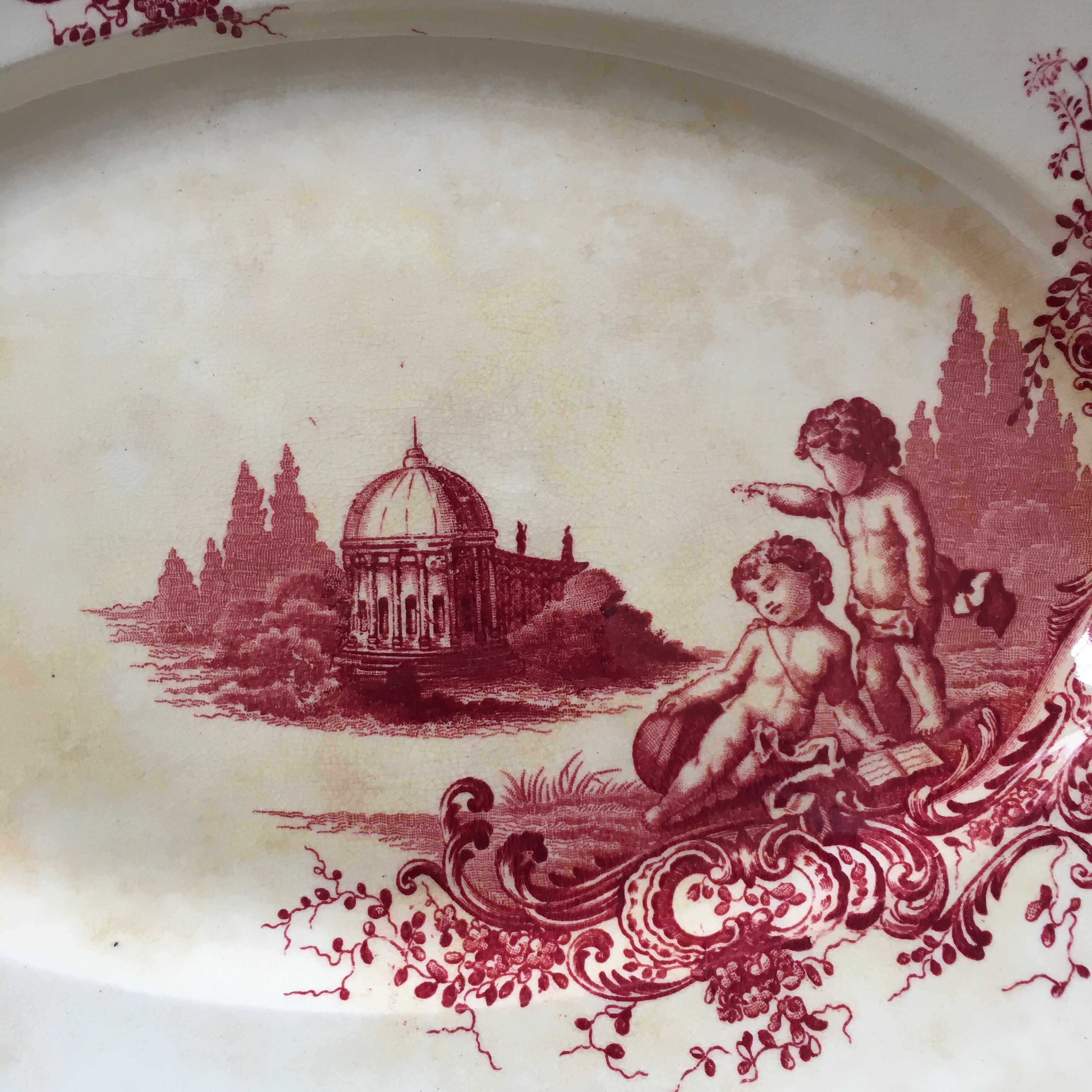 Duo oval dishes Terre de fer