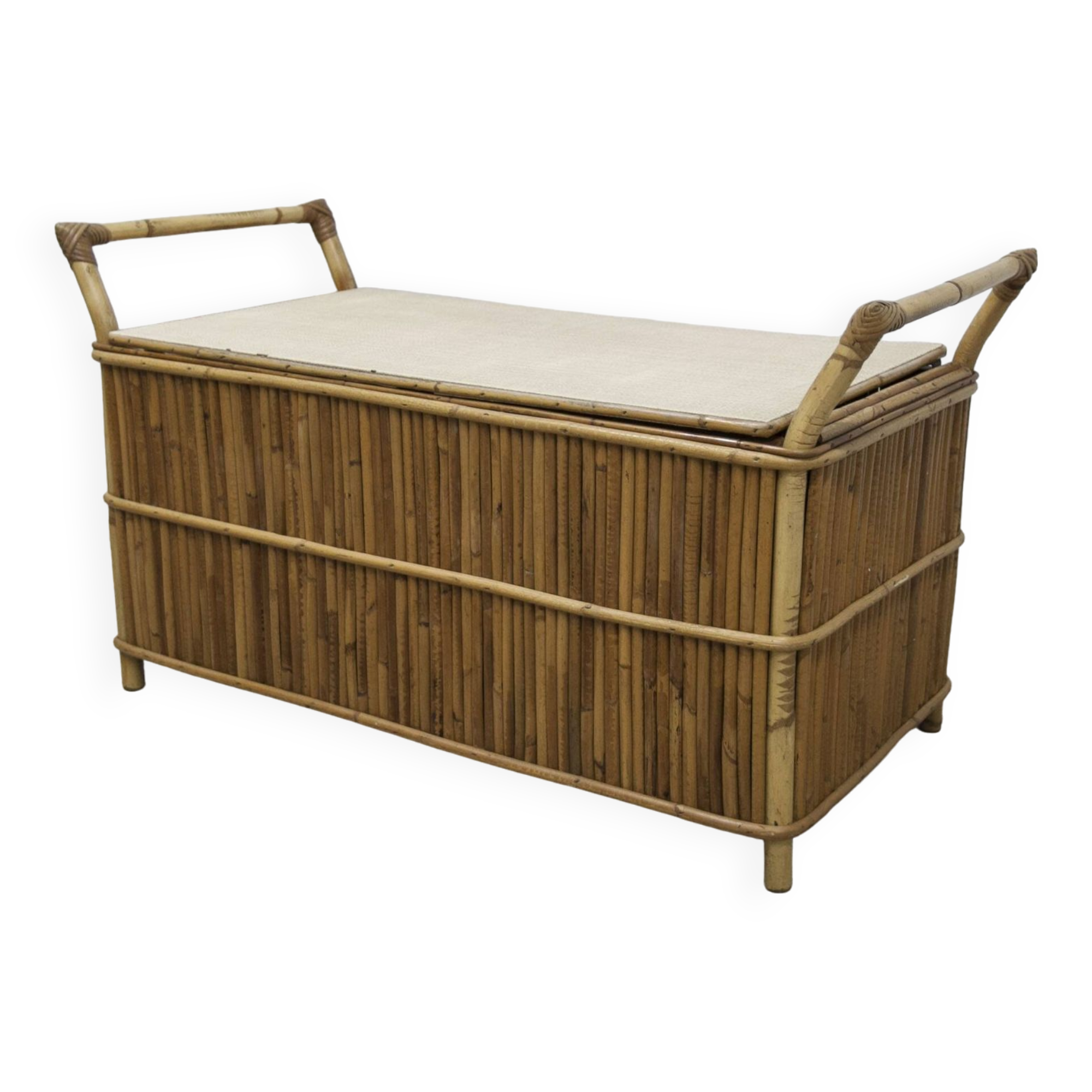 Bamboo bench chest 1960