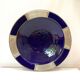 Large hollow plate in blue ceramic from Morocco