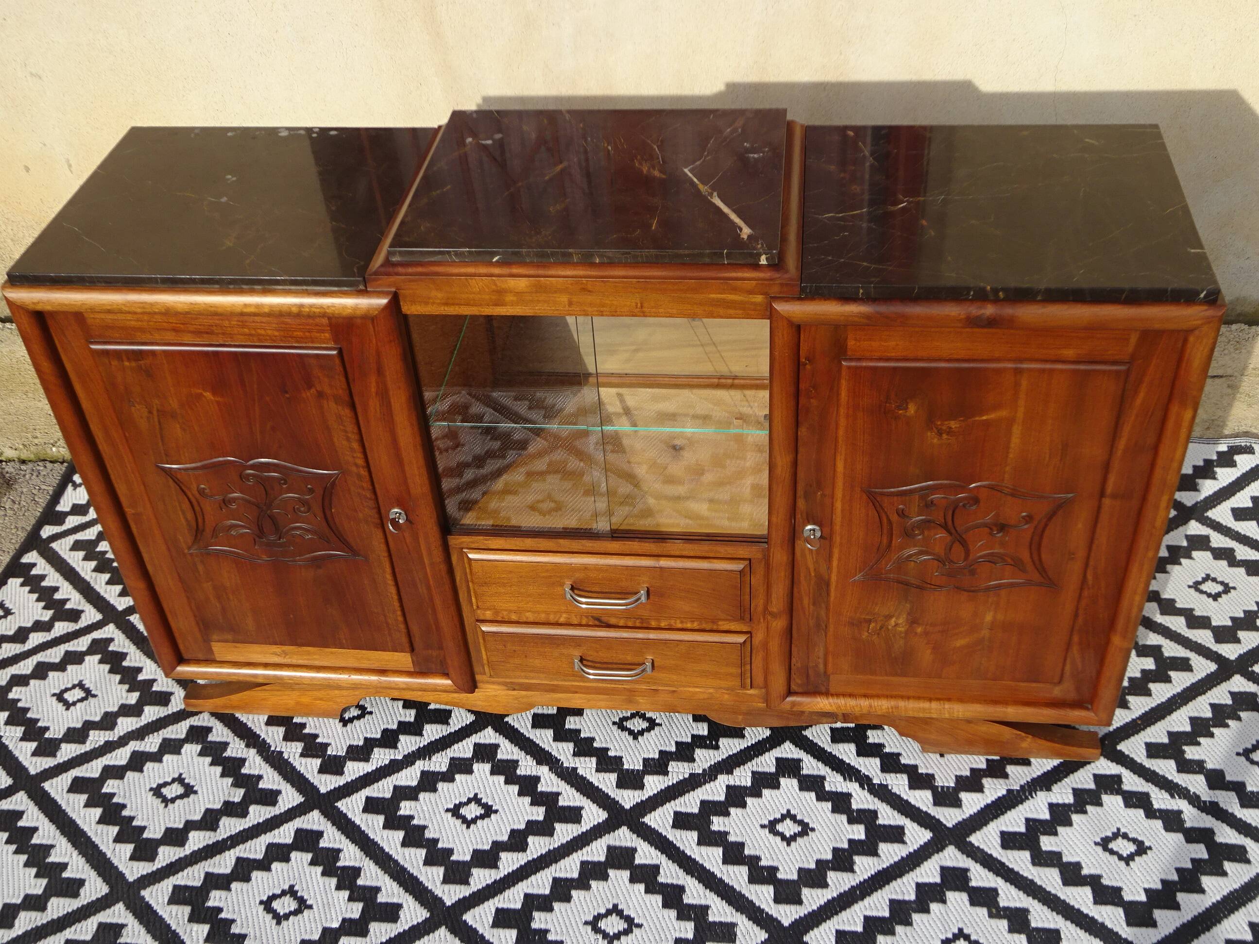 Art Deco walnut sideboard