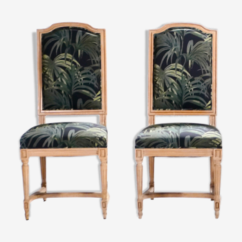 Paire de chaises de style Louis XV vers 1950