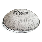 Vintage french 1960s salins tolede - toledo dinner plates black olive