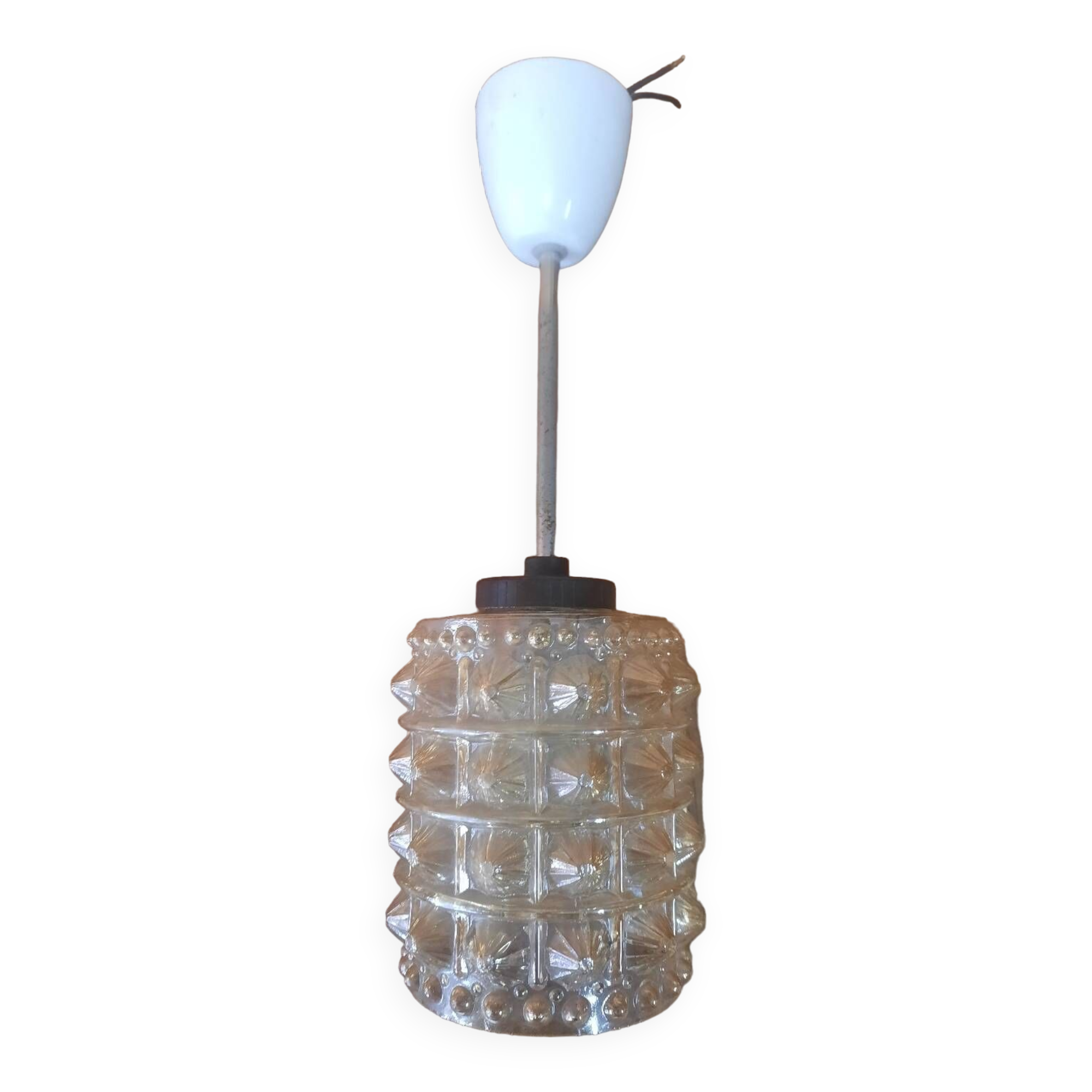 Vintage glass pendant light