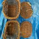 Lot de 2 petits paniers en osier tressés main