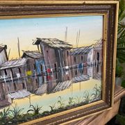 Painting of fishermen's huts