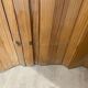 Baumann style wooden free-standing folding screen vintage 1950s