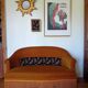 Mustard velvet 2-seater toad sofa