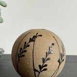 Vase boule en grès, années 80