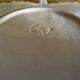 Empty Pocket / Basket / Ceramic Dish Barbotine Cabbage Leaf signed GV