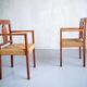 Pair of colonial armchairs, 1950