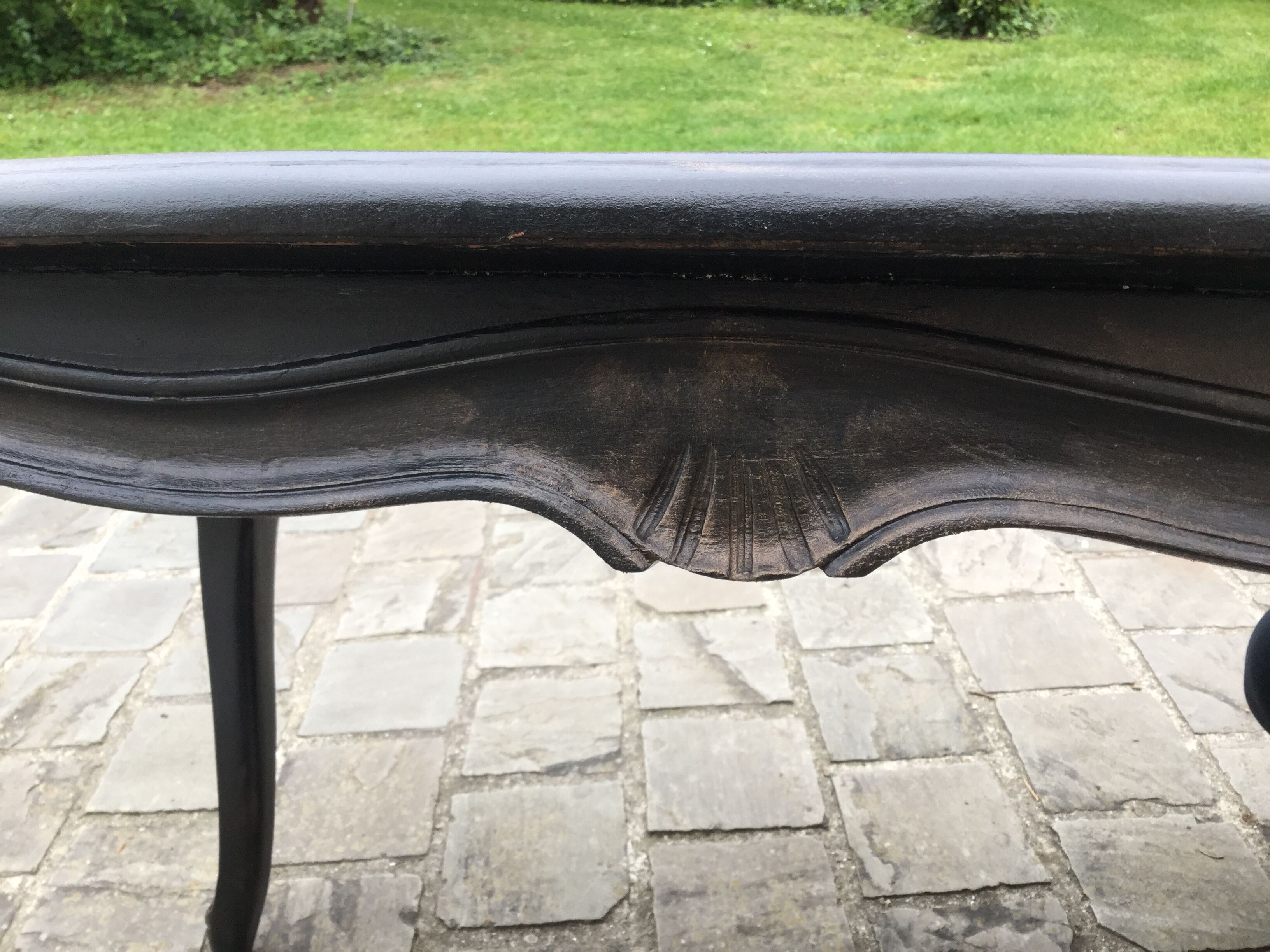 Table basse patinée