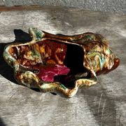 Vintage ceramic seashell trinket tray from Vallauris, 20/17 cm