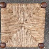 Set of 6 straw stools