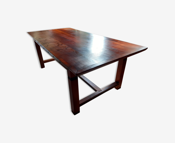 Table avec bancs acacia massif