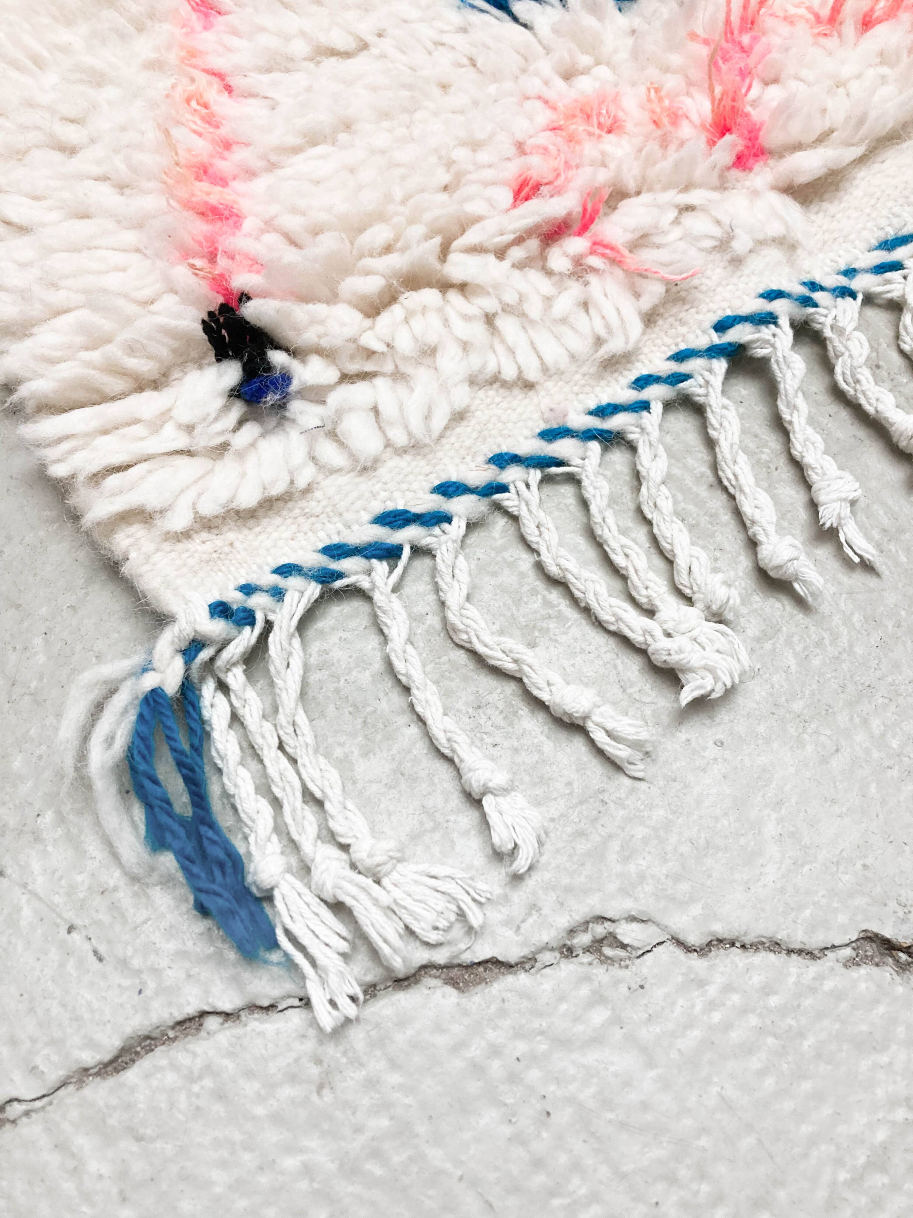 Azilal Moroccan Berber rug with colorful patterns 2.50x1.39m