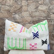 Handmade cushion cover in Berber wool Moroccan Kilim cushion 60x40