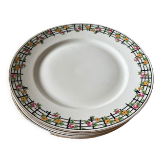 5 assiettes Chabrol et Poirier porcelaine de limoges