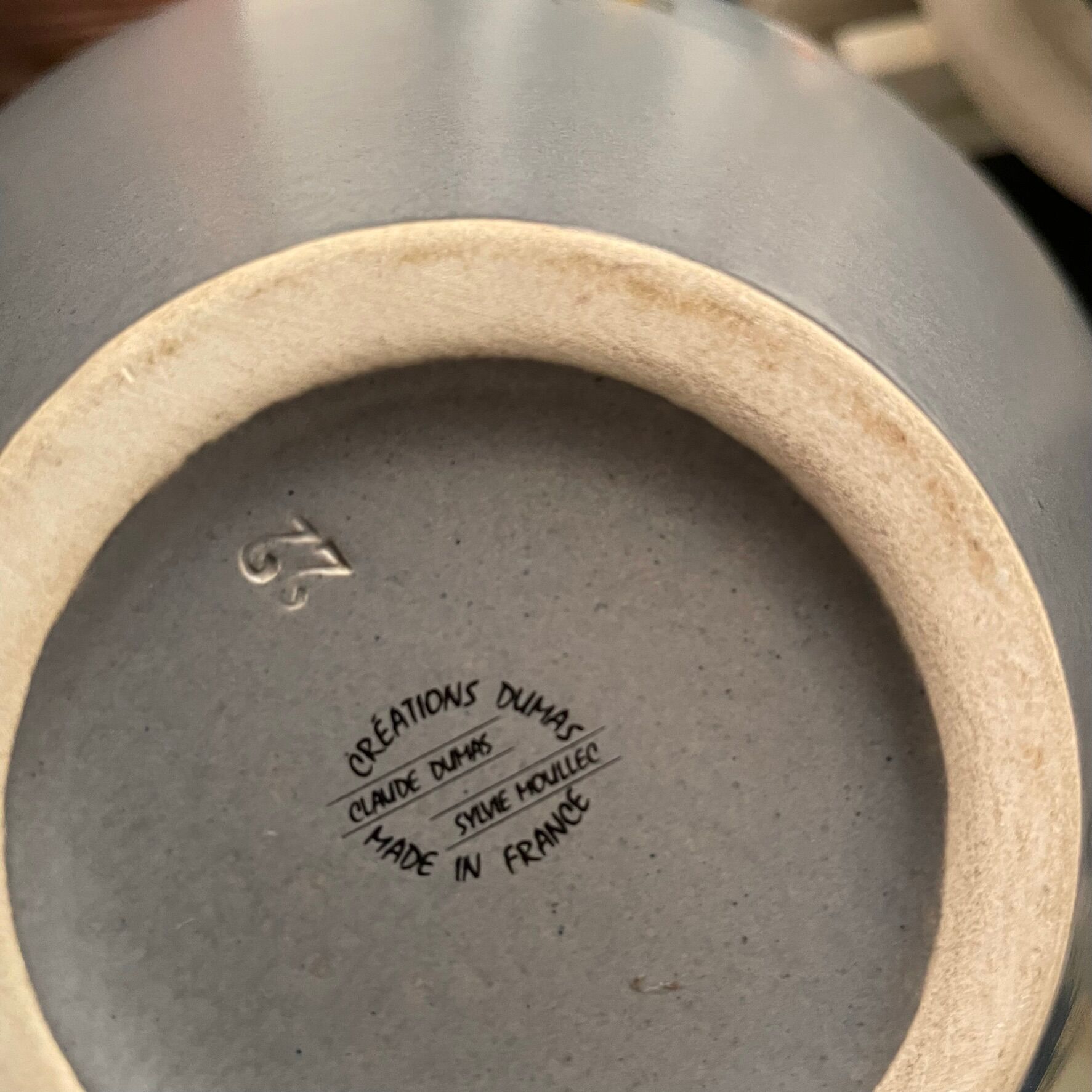 Vase Claude Dumas 1980