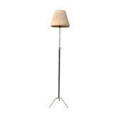 Floor lamp brass lacquered metal 1950