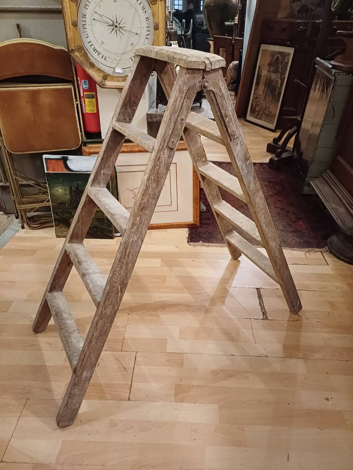 Small ladder, old stepladder