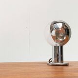 Vintage German table lamp in chrome and glass by Motoko Ishii for Staff.