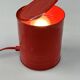 Vintage Red Tin Can Lamp, Ad Van Berlo, Vrieland Design, 1980s