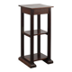 Art Deco dark oak pedestal, Belgium 1920s