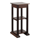 Art Deco dark oak pedestal, Belgium 1920s