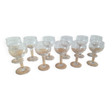 Set of 11 liqueur glasses