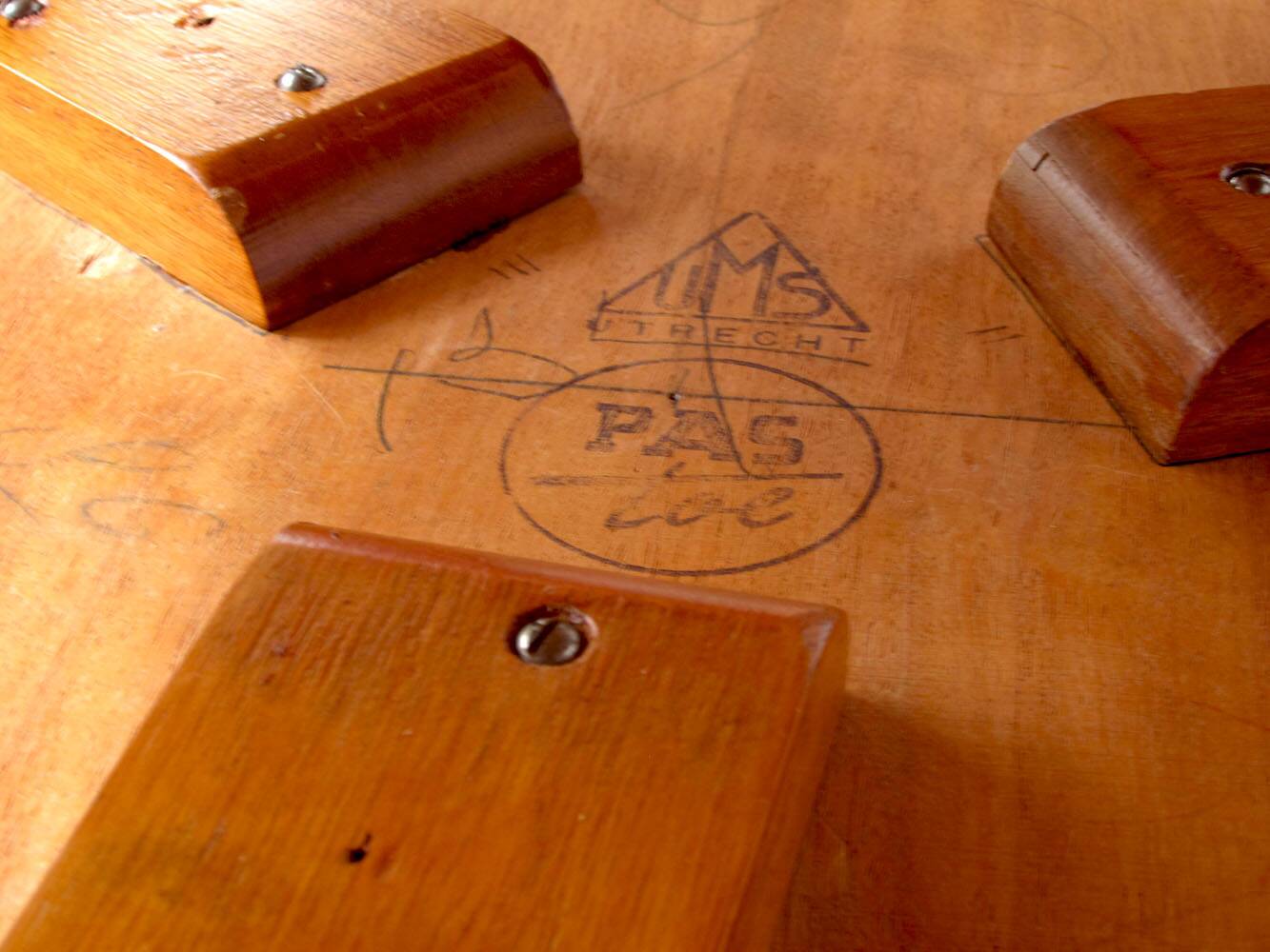 Cees Braakman Pastoe Oak series plywood coffee table