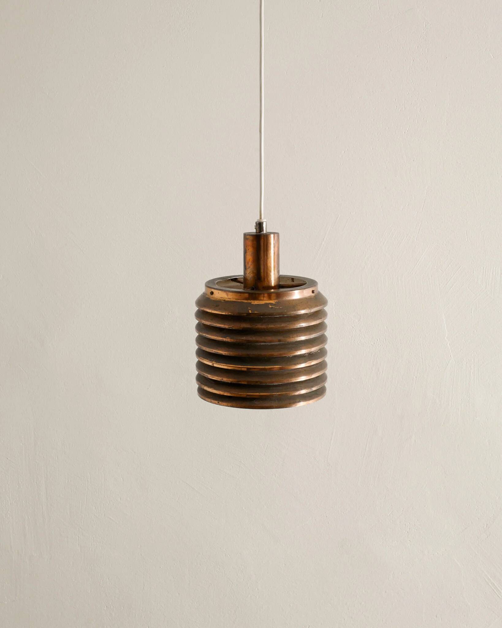 Swedish Mid Century Copper Ceiling Lamp by Hans-Agne Jakobsson, 1950s