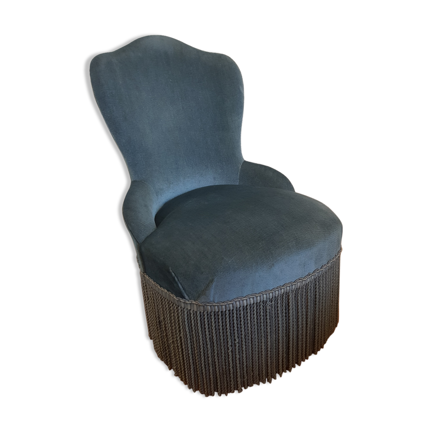 Velvet toad armchair