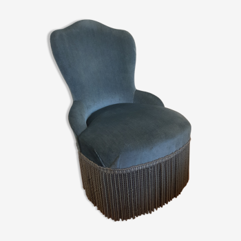 Fauteuil crapaud en velours