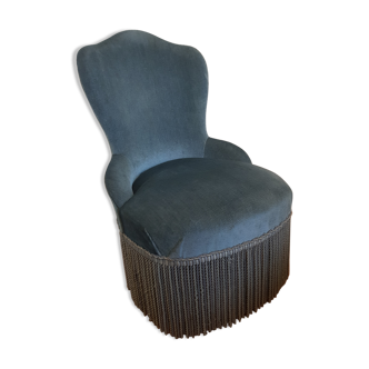 Velvet toad armchair