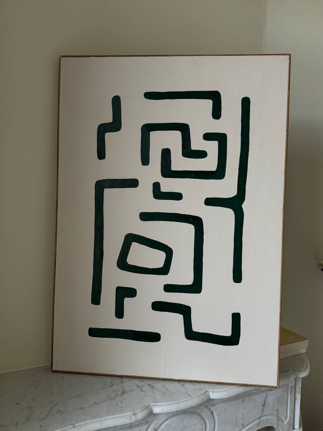 Abstract painting on canvas