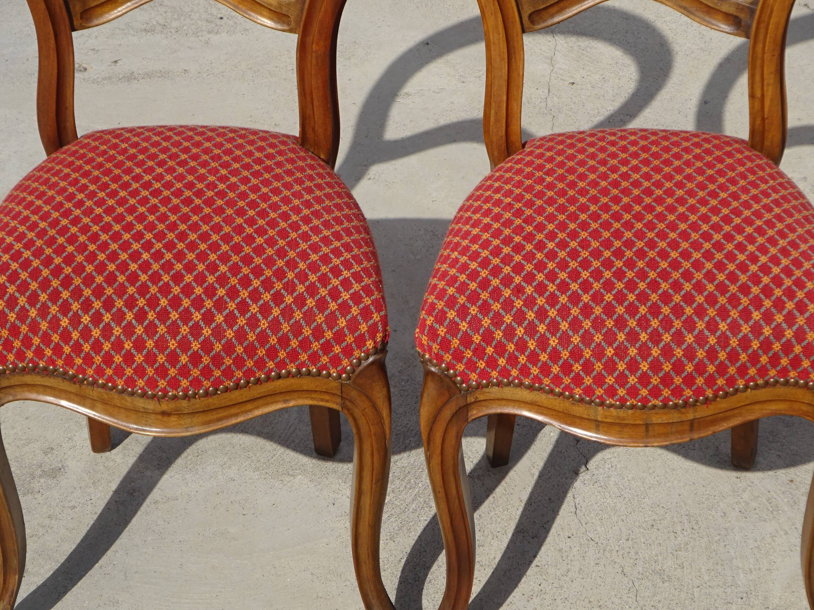 Restored Louis Philippe chairs, set of 2