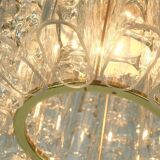 Doria mid century pendant light chandelier with 16 glass tubes 1960s