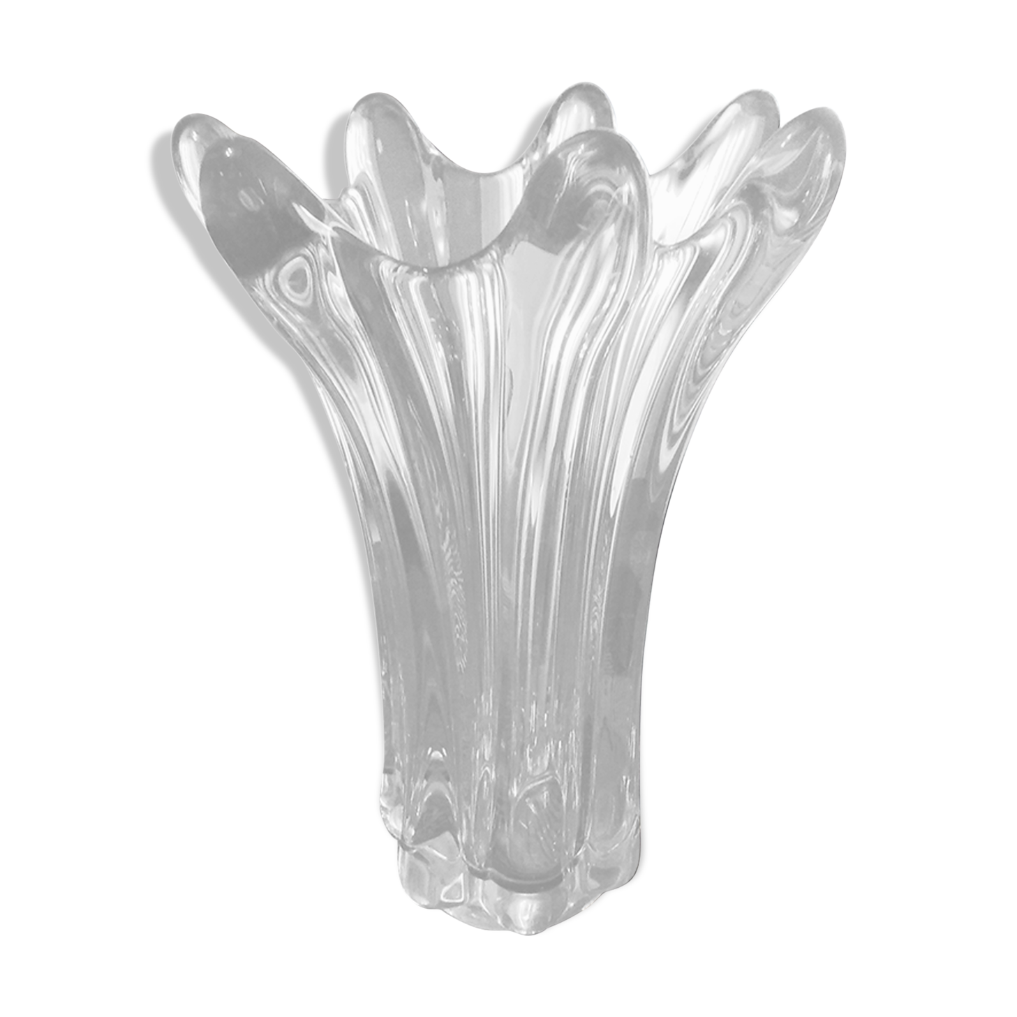 Large crystal vase