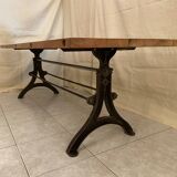 Large industrial style dining table