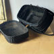 Old Bressan basket in blackened wicker