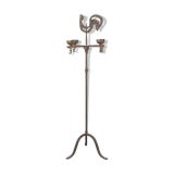 Wrought iron lamp, weather vane, Marolles workshop, Jean Touret