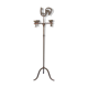 Wrought iron lamp, weather vane, Marolles workshop, Jean Touret