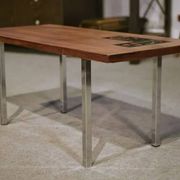 Table basse design en palissandre et céramique 1960’s
