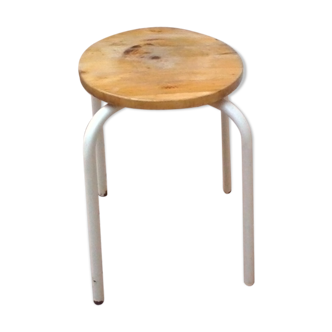 Tabouret d'école style industriel