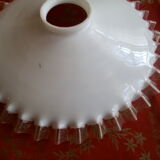 Suspension lampshade opaline glass