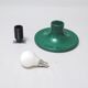 Green metal Teti wall light from the 1970s.