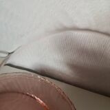 set of 6 Rosaline dessert plates in pink swirl glass