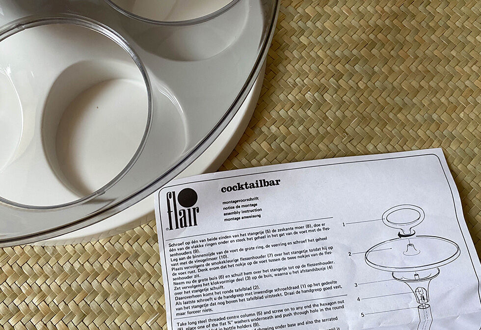 Table mini bar Flair Prisunic