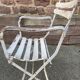 Paire de fauteuils chaises de jardin fer forgé vintage