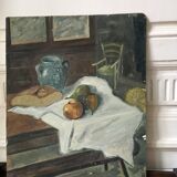 Painting old still life oil